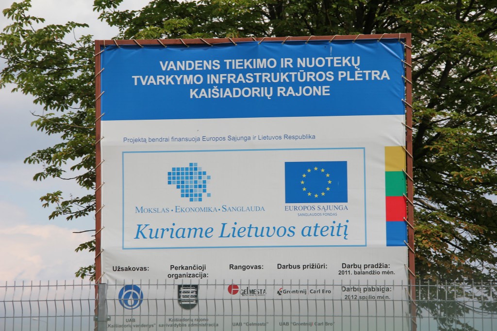 Europos Sąjungos pinigai remia šį projektą tik kažin ar spės iki spalio...