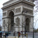 Paryžius Arc de triomphe.