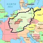 Čia Afganistano ir Goro provincijos (žr. viduryje) dydžių palyginimas su Europos šalimis